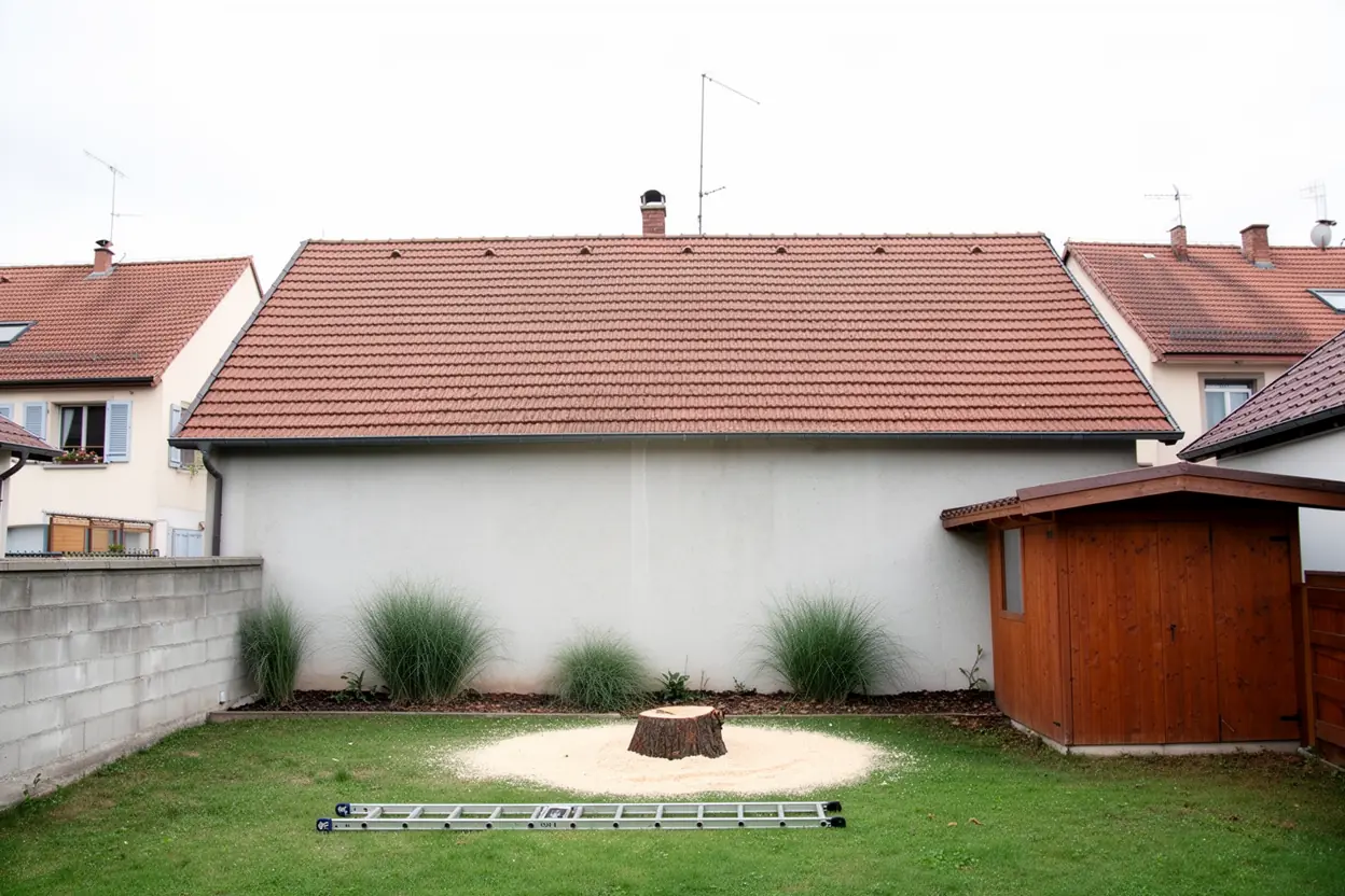 Terrain sécurisé après démontage d'arbre à Ingersheim