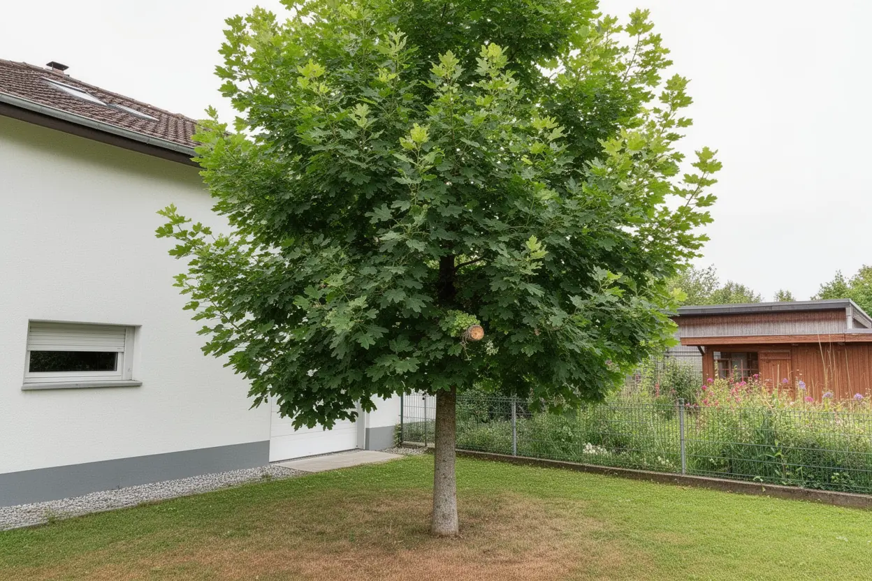 Érable à Ingersheim après rééquilibrage du houppier